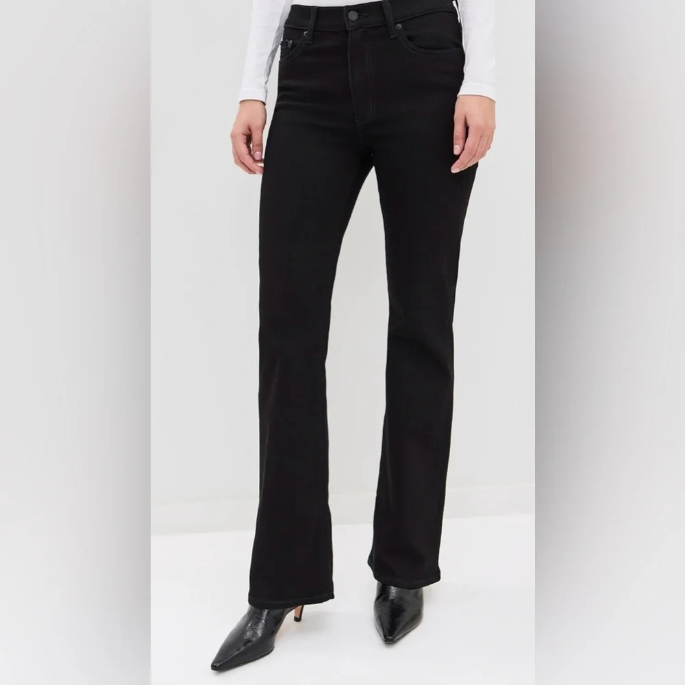 Black denim "covergirl" high rise jeans - Picture 1 of 7